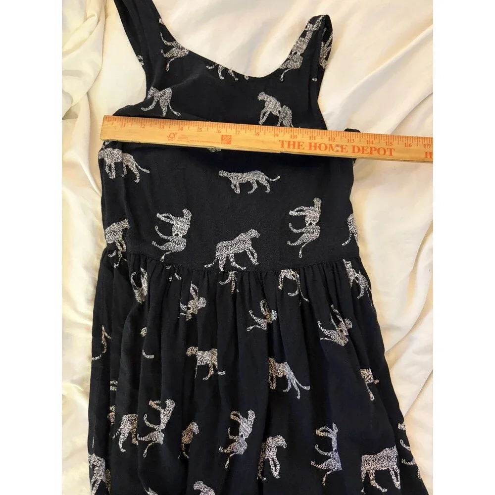 Wyld Hart Girls Shift Dress Size Medium Tiger Print Gypsy Boho Flare Sleeveless